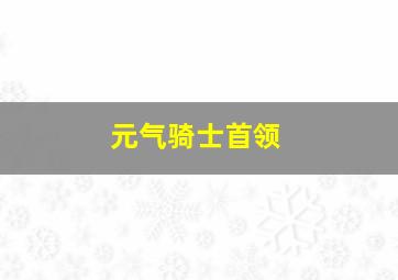 元气骑士首领