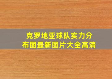 克罗地亚球队实力分布图最新图片大全高清