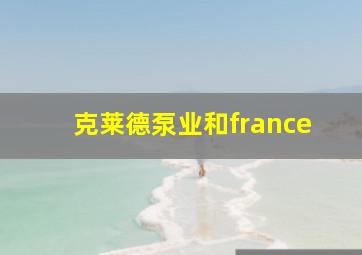 克莱德泵业和france