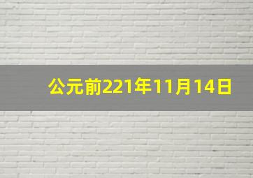 公元前221年11月14日