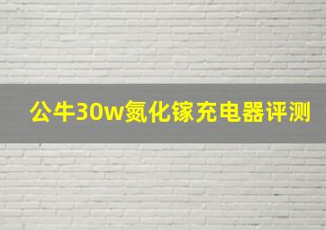 公牛30w氮化镓充电器评测