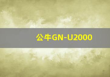 公牛GN-U2000