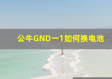 公牛GND一1如何换电池