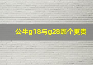 公牛g18与g28哪个更贵