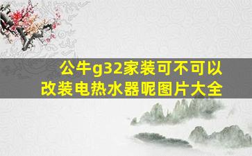 公牛g32家装可不可以改装电热水器呢图片大全