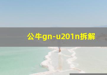 公牛gn-u201n拆解