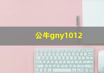 公牛gny1012