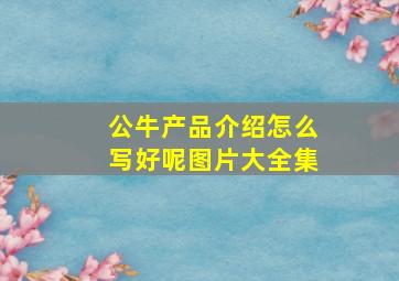 公牛产品介绍怎么写好呢图片大全集