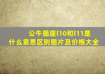 公牛插座l10和l11是什么意思区别图片及价格大全