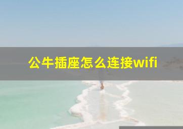 公牛插座怎么连接wifi