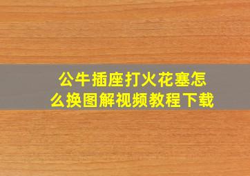 公牛插座打火花塞怎么换图解视频教程下载