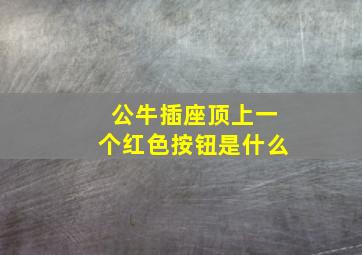 公牛插座顶上一个红色按钮是什么