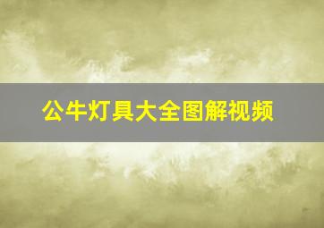 公牛灯具大全图解视频