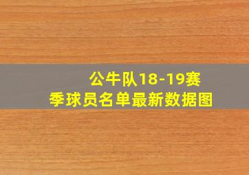 公牛队18-19赛季球员名单最新数据图