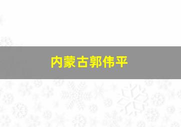 内蒙古郭伟平