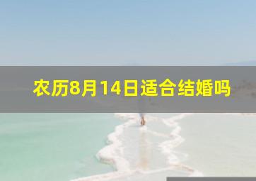 农历8月14日适合结婚吗