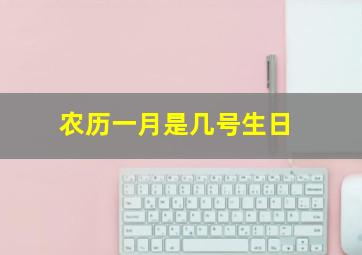 农历一月是几号生日