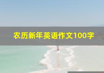 农历新年英语作文100字