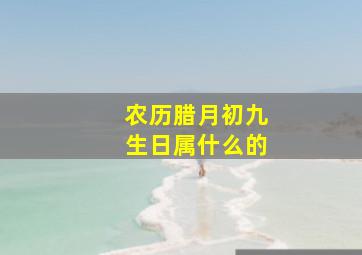 农历腊月初九生日属什么的