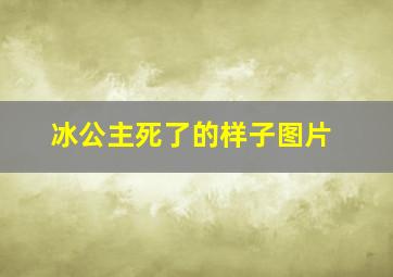 冰公主死了的样子图片