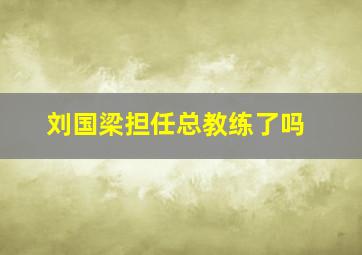 刘国梁担任总教练了吗