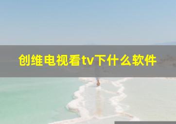 创维电视看tv下什么软件