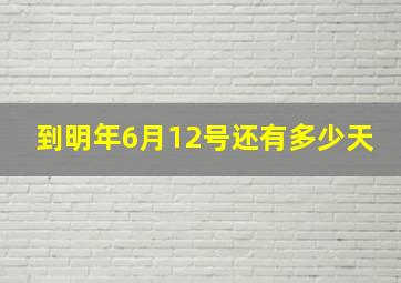 到明年6月12号还有多少天