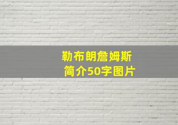 勒布朗詹姆斯简介50字图片