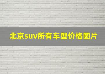 北京suv所有车型价格图片