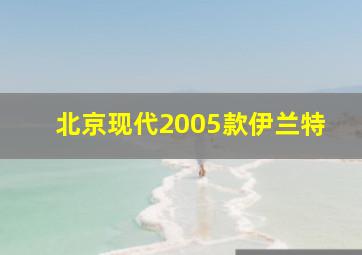 北京现代2005款伊兰特