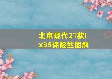 北京现代21款ix35保险丝图解