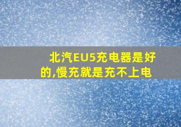 北汽EU5充电器是好的,慢充就是充不上电