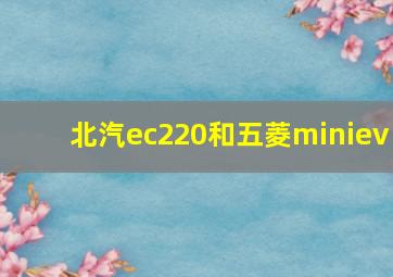 北汽ec220和五菱miniev