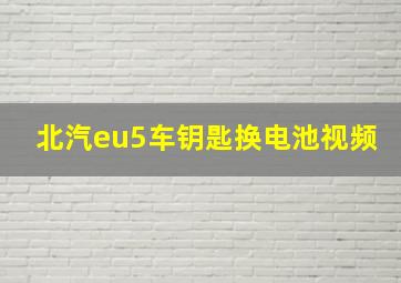 北汽eu5车钥匙换电池视频