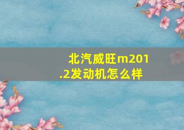 北汽威旺m201.2发动机怎么样