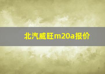 北汽威旺m20a报价