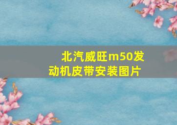 北汽威旺m50发动机皮带安装图片