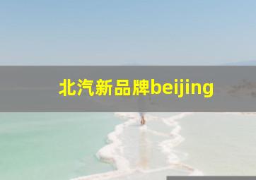 北汽新品牌beijing