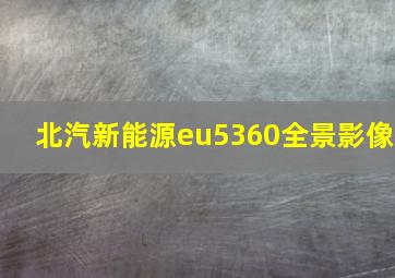 北汽新能源eu5360全景影像