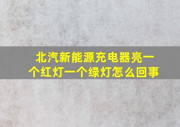 北汽新能源充电器亮一个红灯一个绿灯怎么回事