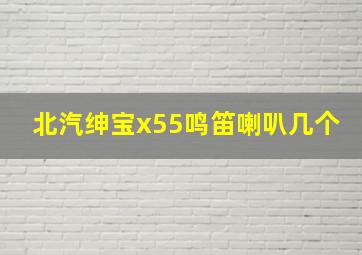 北汽绅宝x55鸣笛喇叭几个