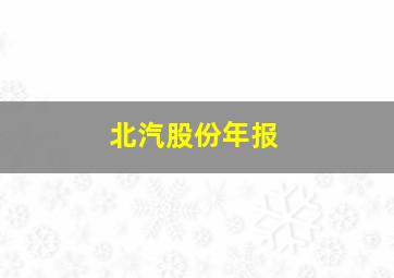 北汽股份年报