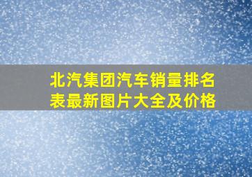 北汽集团汽车销量排名表最新图片大全及价格