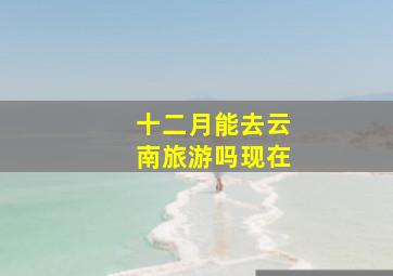 十二月能去云南旅游吗现在