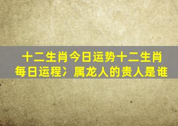 十二生肖今日运势十二生肖每日运程冫属龙人的贵人是谁