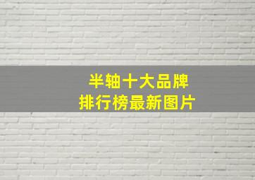 半轴十大品牌排行榜最新图片