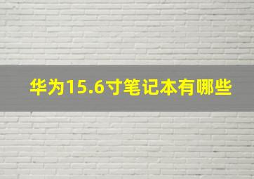 华为15.6寸笔记本有哪些