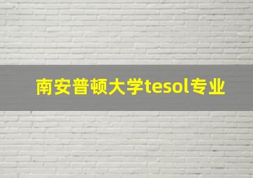 南安普顿大学tesol专业