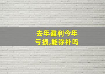 去年盈利今年亏损,能弥补吗