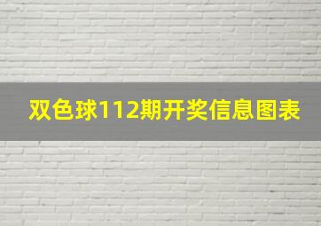 双色球112期开奖信息图表